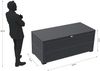 Weide Gartenbox | 100% Aluminium | Aufbewahrungsbox 1015 L | Outdoor Box mit Deckel | 180 x 74 x 79 cm Bild 3