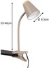 2er SET LED Klemmleuchten Beige flexibel biegsam, Höhe 33cm Bild 4