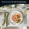 KHG 6er Set Pizzateller, extra groß mit 30cm Durchmesser in Formel Print, perfekt für Gastro und Zuhause, hochwertiges Porzellan, Spühlmaschinengeeignet & perfekt Stapelbar Bild 2