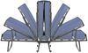 Dmora Klappbett Citrino, Klappbett mit 15 Latten, platzsparendes Kinderbett, 100 % Made in Italy, 80 x 200 x 40 cm, inklusive Memory-Matratze Bild 5