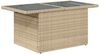 vidaXL 6-tlg. Garten-Sofagarnitur mit Kissen Beige Poly Rattan 3326730 Bild 5