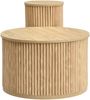 Couchtisch-Set rund B 60/30 x T 60/30 x H 38,5/56 cm, MDF natur, 3D-Streifen Bild 5