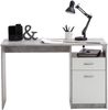 Schreibtisch >JACKSON< in Beton LA-weiß - 123x76,5x50cm (BxHxT) Bild 4