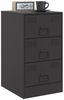vidaXL Nachttisch Schwarz 34,5x39x62 cm Stahl 841775 Bild 4