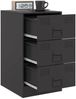 vidaXL Nachttisch Schwarz 34,5x39x62 cm Stahl 841775 Bild 5