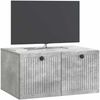 vidaXL Wandmontierter TV-Schrank Betongrau 59,5 x 41 x 30 cm 897998 Bild 3
