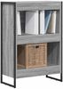 vidaXL Bücherregal Graues Sonoma 60 x 30 x 86,5 cm Holzwerkstoff 886387 Bild 3