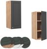 Hängeschrank Fame-Line Anthrazit-Gold 30 cm Vicco Bild 5