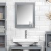 SoBuy FRG129-SG Wandspiegel, MDF, Lackiert, Grau, 57 x 49,2 x 46,5 cm Bild 2