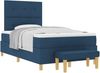 vidaXL Boxspringbett mit Kopfteil Blau 190 x 120 cm Stoff 3344288 Bild 2