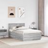 vidaXL Bettrahmen Graues Sonoma 120 x 190 cm Holzwerkstoff 3408185 Bild 3