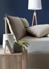 Dmora Aris Doppelbett, Bettkasten mit Stoffbezug, 100 % Made in Italy, Öffnung vorne, geeignet für Matratze 160 x 200 cm, Taupe Bild 5