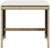 vidaXL Gartenhocker mit Kissen 4 Stk. Beige 40x40x35 cm Poly Rattan 4007487 Bild 5