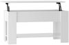 vidaXL Couchtisch Hochglanz-Weiß 101 x 49 x 52 cm Holzwerkstoff [809707] Bild 2