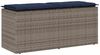 vidaXL Gartenbank mit Kissen Grau 110 x 40 x 44 cm Poly Rattan 4104152 Bild 1