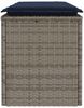 vidaXL Gartenbank mit Kissen Grau 110 x 40 x 44 cm Poly Rattan 4104152 Bild 5