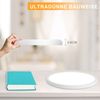 ZMH Deckenlampe LED Deckenleuchte Flach - Schlafzimmerlampe 18CM Badezimmerlampe 15W Küchenlampe Schlafzimmer weiß Deckenbeleuchtung Flurlampe Decke Badlampe 6500K für Küche Flur Bild 5