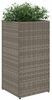 vidaXL Pflanzkübel 2 Stk. Grau 30x30x60 cm Poly Rattan 3210518 Bild 4