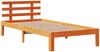 vidaXL Bettgestell mit Kopfteil ohne Matratze Wachsbraun 100x200 cm 3306869 Bild 4