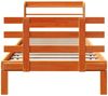 vidaXL Bettgestell mit Kopfteil ohne Matratze Wachsbraun 100x200 cm 3306869 Bild 5
