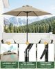 Sekey Sonnenschirm 200 cm Gartenschirm Rund Marktschirm Knickbar mit Kurbel, LxB: 200x200 cm, Windstabil & neigbar, ideal für Balkon, Garten & Terrasse, UV 50+ Bild 2