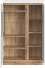 Vitrine Calvi / Calabria, Holzwerkstoff, Weiß, Holzfarben, 104 x 164 x 40 cm Bild 2