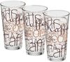 Bormioli Rocco Longdrinkglas Longdrinkbecher 370 ml Latte Macchiato, 12 Stück, 12-tlg, Glas, Coffee-Dekor, stapelbar, spülmaschinengeeignet Bild 2