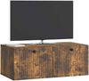 vidaXL Wandmontierter TV-Schrank Geräucherte Eiche 78,5 x 41 x 30 cm 898010 Bild 3