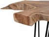 Teak Beistelltisch DINDING ca. D75-90cm Massivholz Konsolentisch Baumkante Tisch Bild 3