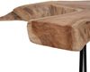 Teak Beistelltisch DINDING ca. D75-90cm Massivholz Konsolentisch Baumkante Tisch Bild 4