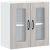vidaXL Küchen-Hängeschrank mit Glastür Kalmar Grau Sonoma Holzwerkstoff 853673 Bild 2