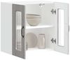 vidaXL Küchen-Hängeschrank mit Glastür Kalmar Grau Sonoma Holzwerkstoff 853673 Bild 5