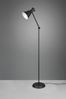 LED Stehleuchte Gelenk & Fußschalter Metallschirm in Schwarz - Höhe 150cm Bild 5
