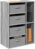 vidaXL Sideboard mit Schubladen Graues Sonoma 60 x 33,5 x 84 cm 8000473 Bild 3