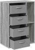 vidaXL Sideboard mit Schubladen Graues Sonoma 60 x 33,5 x 84 cm 8000473 Bild 2