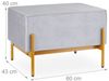 Relaxdays Sitzbank aus Samt Bild 5