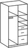 Kleiderschrank >Click< (B/H/T: 90x198x58 cm) in Eiche-Sägerau-Nachbildung Bild 3