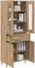 vidaXL Highboard Artisan-Eiche 69,5 x 34 x 180 cm Holzwerkstoff 3415890 Bild 3
