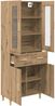 vidaXL Highboard Artisan-Eiche 69,5 x 34 x 180 cm Holzwerkstoff 3415890 Bild 5