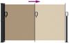 vidaXL Seitenmarkise Ausziehbar Taupe 120x500 cm 4004409 Bild 5