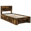 vidaXL Bettrahmen Geräucherte Eiche 90 x 200 cm Holzwerkstoff 3408806 Bild 4