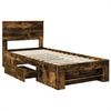 vidaXL Bettrahmen Geräucherte Eiche 90 x 200 cm Holzwerkstoff 3408806 Bild 5