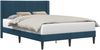 vidaXL Bettrahmen mit Kopfteil Blau 140 x 200 cm Samt 42027514 Bild 2