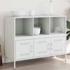 Sideboard, Kommode Weiß 100,5x39x79 cm Stahl Bild 2