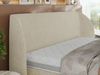 Polsterbett mit Lattenrost, Doppelbett Bettkasten, Bettgestell mit Gasdruckfeder - CAELA CLASSIC - 200 x 200 cm - Creme Struktur Bild 3