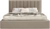 Selsey 'Togents' Polsterbett 140x200 mit Veloursbezug und LED, Braun Bild 5