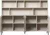 Wandschrank Gravure aus Kiefernholz, skandinavisches Design, hellgrau Dust, Push-to-Open-System Bild 3