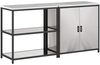 vidaXL Aufbewahrungsset für die Küche HATTEM 2 pcs Silber Edelstahl 3392656 Bild 2