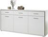 Sideboard >Trento< in Weiß-Hochglanz tiefzieh Nachbildung - 184x89x45 (BxHxT) Bild 2