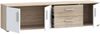 Forte IKOLI TV Schrank 180, modernes Lowboard mit 3 Türen und 2 Schubladen, Wohnzimmer, Holzwerkstoff, Weiß mit Sonoma Eiche Holzdekor, 174,3 cm breit x 43,3 cm hoch x 41,3 cm tief Bild 5